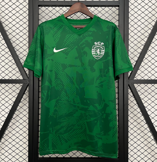 2025-26 Sporting Lisbon Green Pre-Match Training Shirt